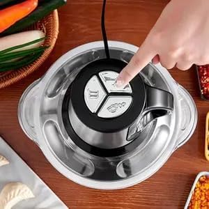 3 Speeds 304 Stainless Steel Electric Chopper Meat Grinder Mincer Food Processor Slicer Vegetable Food Chopper Meat Slicer Machine 220V 3L