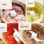 3 Speeds 304 Stainless Steel Electric Chopper Meat Grinder Mincer Food Processor Slicer Vegetable Food Chopper Meat Slicer Machine 220V 3L