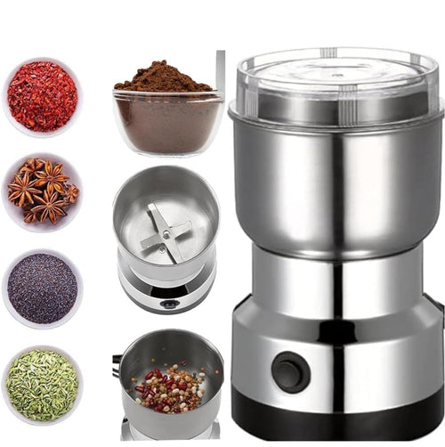 Nima Stainless Steel Multifunctional Electric Grinder & Coffee Maker, Mini Spice and Masala Grinder for Coffee Beans, Nuts and Grains, Durable Household Grinder for Home Kitchen