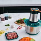 5 Speeds Stainless Steel Electric Chopper Vegetable & Meat Slicer Machine 3L