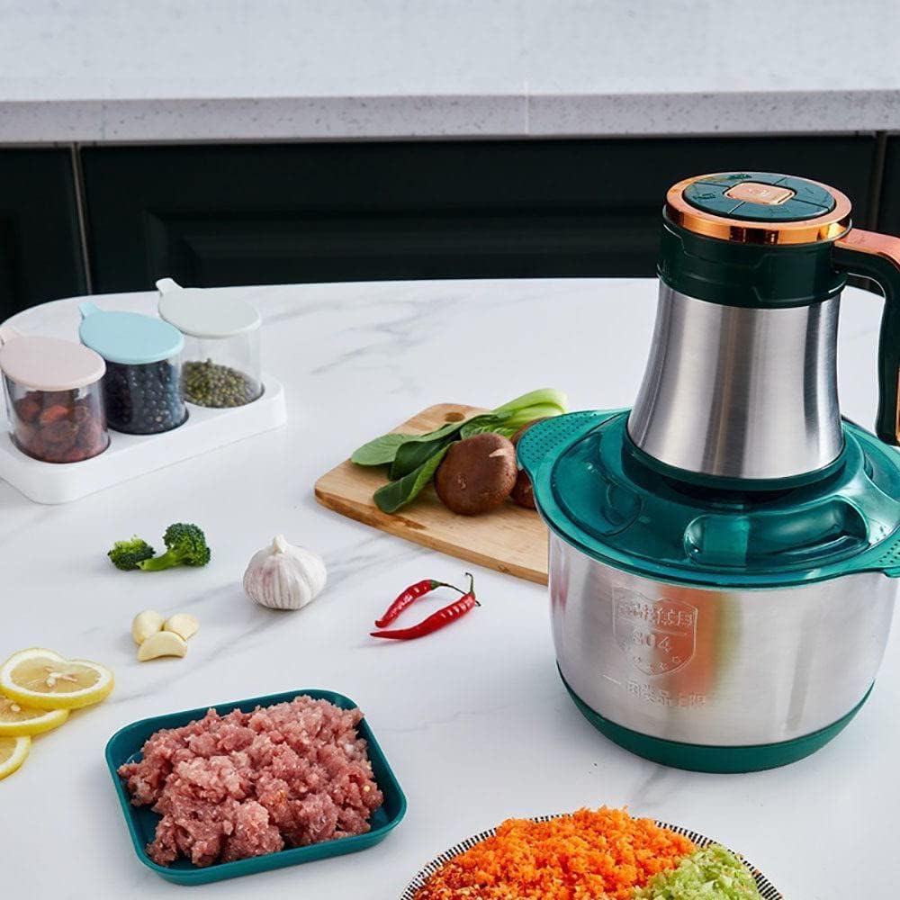 5 Speeds Stainless Steel Electric Chopper Vegetable & Meat Slicer Machine 3L