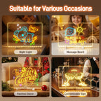 7 Color LED Note Board Light up Dry Erase Boards Led Drawing Board for Kids With Includes Adapter