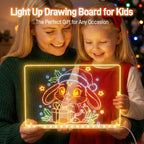 7 Color LED Note Board Light up Dry Erase Boards Led Drawing Board for Kids With Includes Adapter